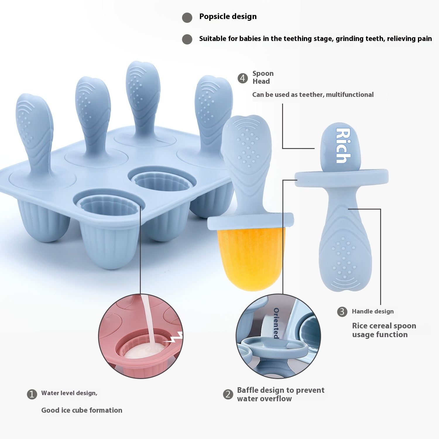 Molar Ice Cube Ice-cream Mould Food Silicone - Image 8