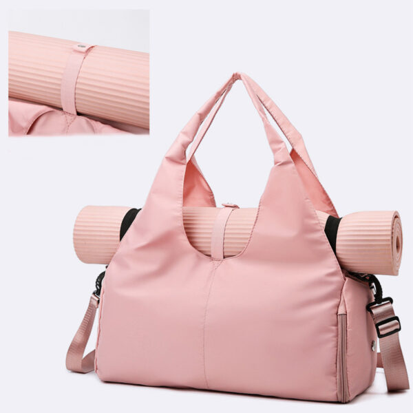 Women Yoga Bag Sports Fitness Dry And Wet Separation Large Capacity Storage Travel Bags Can Carry Yoga Mats - Image 6